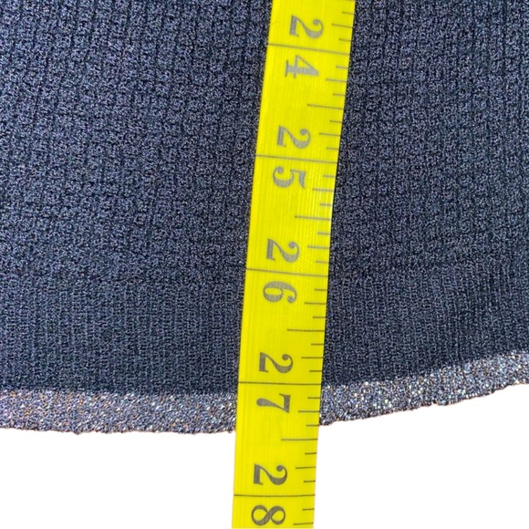 Joie Metallic Trim Super Soft Pullover V-Neck Long Sleeve Sweater Black Medium - Picture 10 of 10